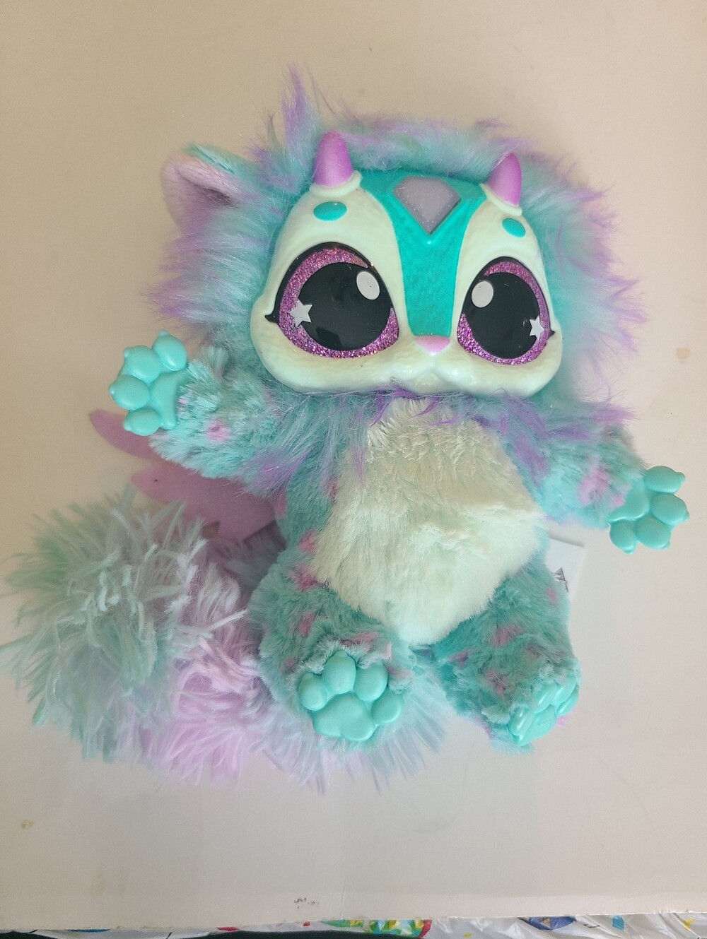 Magic Mixies Magical Misting Interactive Pet Blue Plush Doll Lights Tested WORKS